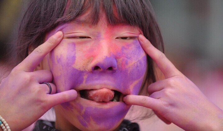 Maratón del color en Chongqing