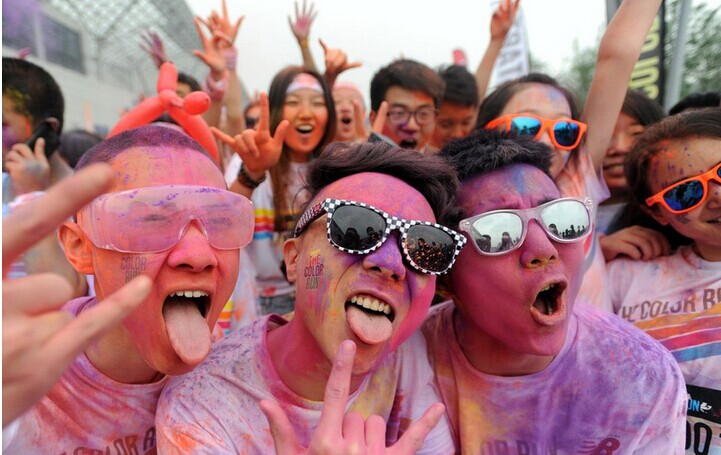 Maratón del color en Chongqing