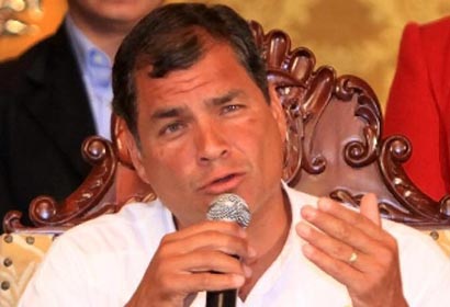 Presidente ecuatoriano desea suerte a príncipe Felipe de Espa?a