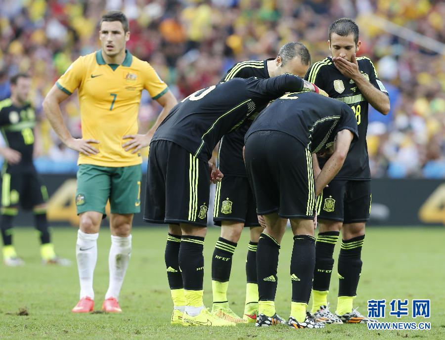 MUNDIAL 2014: Espa?a se despide de Brasil con victoria 3-0 ante Australia