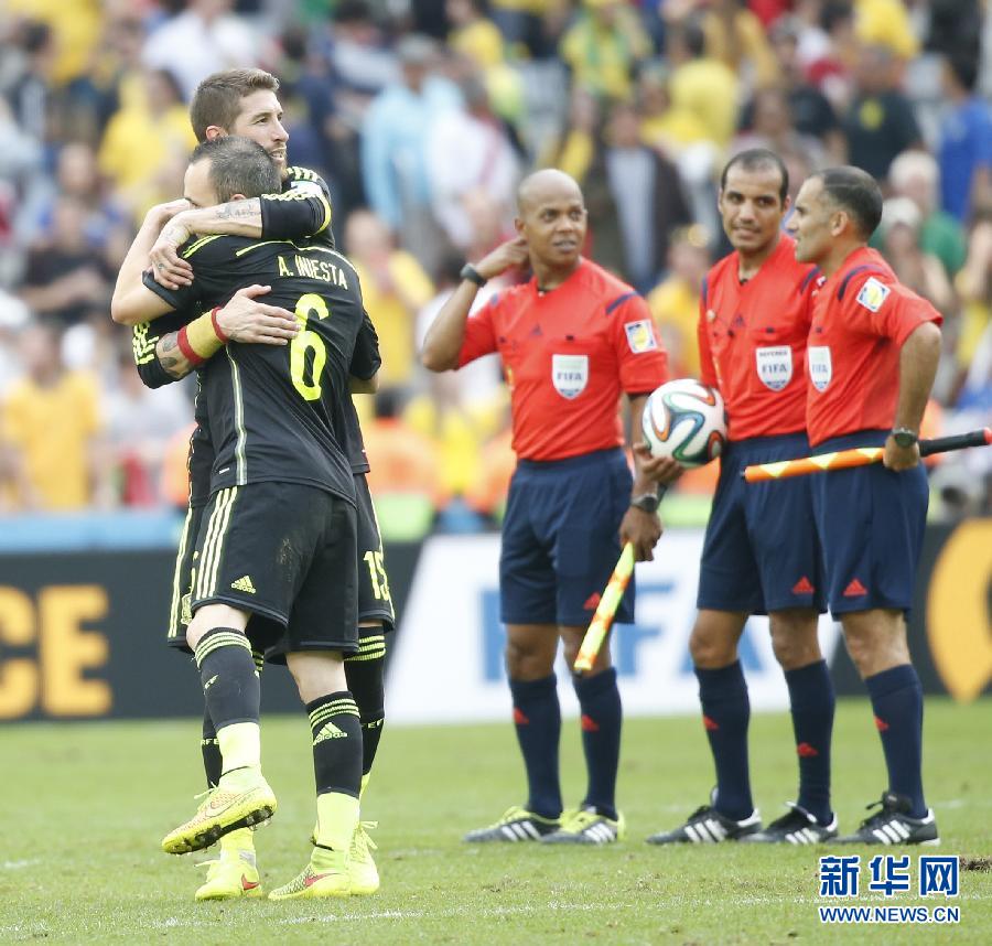 MUNDIAL 2014: Espa?a se despide de Brasil con victoria 3-0 ante Australia