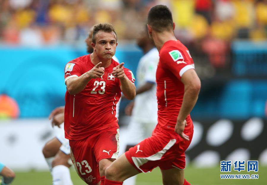 MUNDIAL 2014: Goles de Shaqiri conducen a Suiza a octavos de final