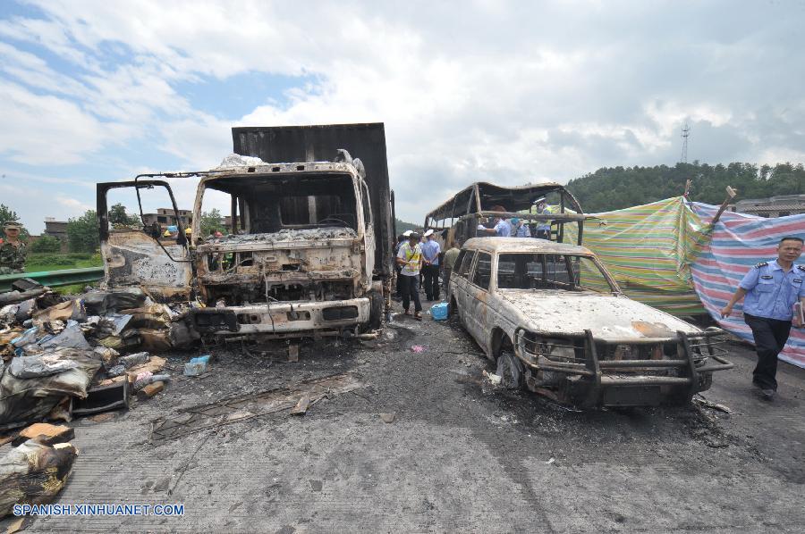 Colisión en autopista deja al menos 38 muertos y 5 heridos en centro de China 3