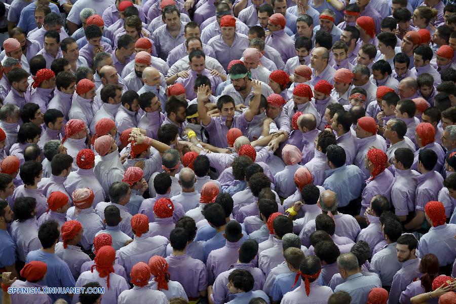 Espa?a: Competencia de castells en Tarragona 