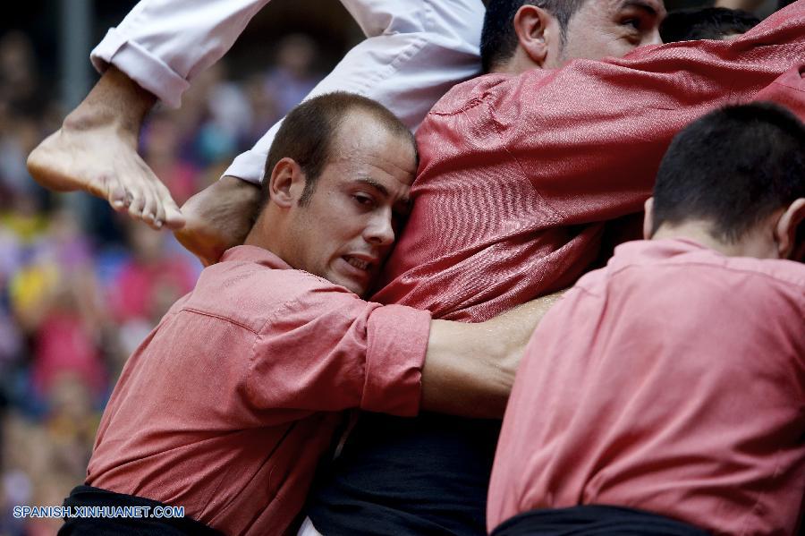 Espa?a: Competencia de castells en Tarragona 