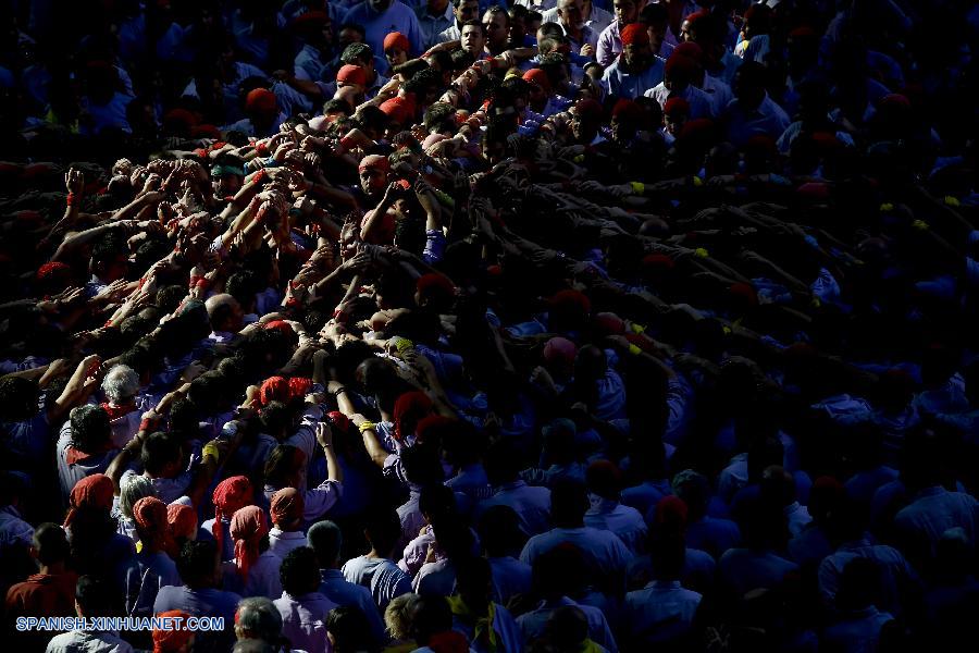 Espa?a: Competencia de castells en Tarragona 