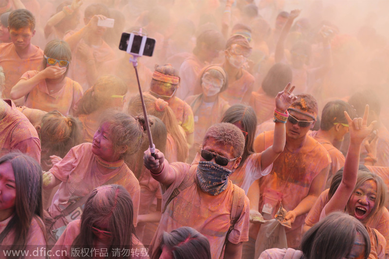 Carrera de colores en Guangzhou