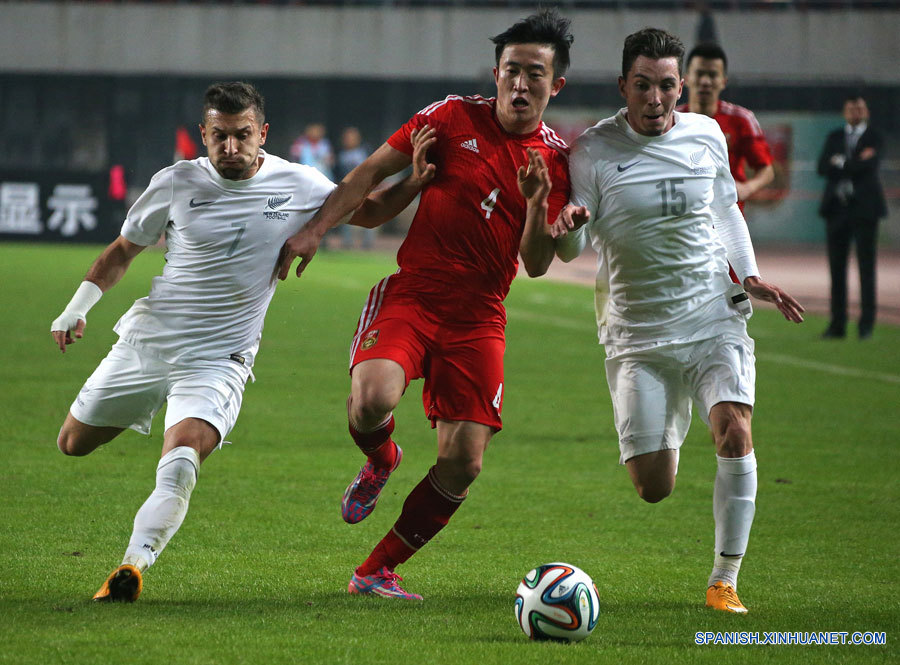 Fútbol:China y Nueva Zelanda empatan 1 a 1 en partido amistoso