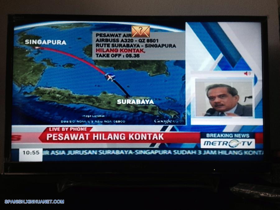 AirAsia confirma que su vuelo QZ8501 pierde contacto