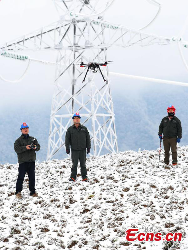 Drones para inspeccionar el tendido eléctrico