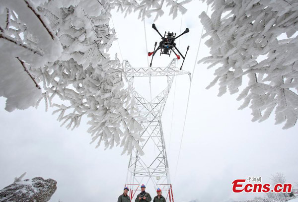 Drones para inspeccionar el tendido eléctrico