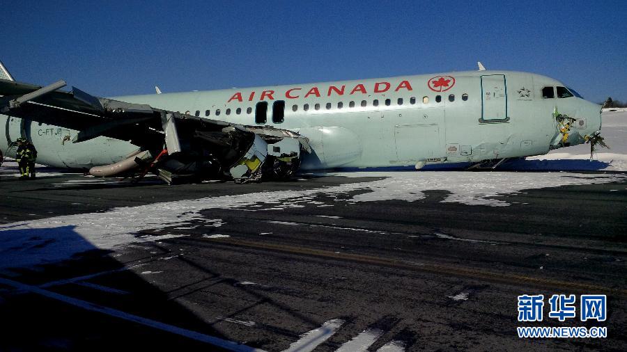 Un A-320 de Air Canadá aterriza durante una tormenta de nieve dejando 23 heridos leves