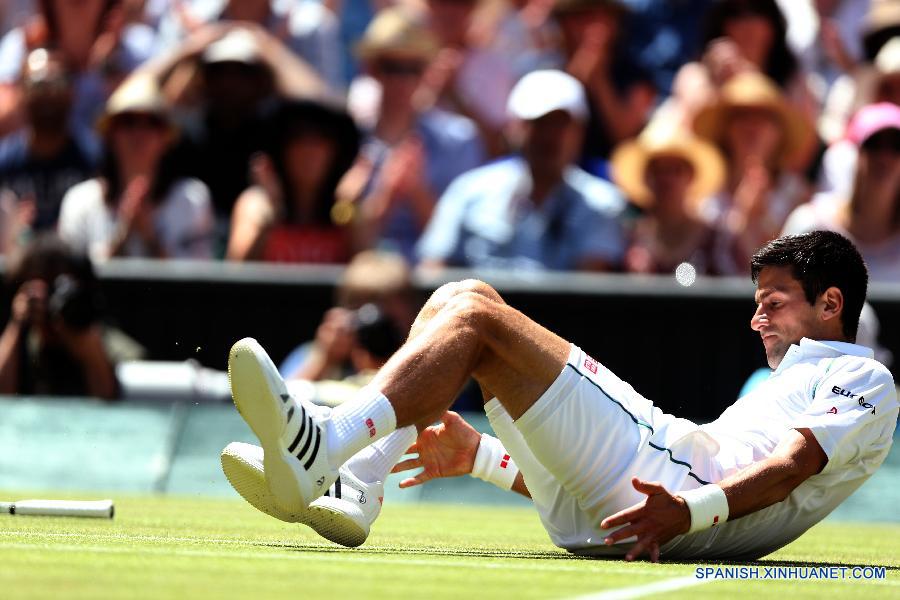 Tenis: Djokovic vence a Gasquet para llegar a final de Wimbledon