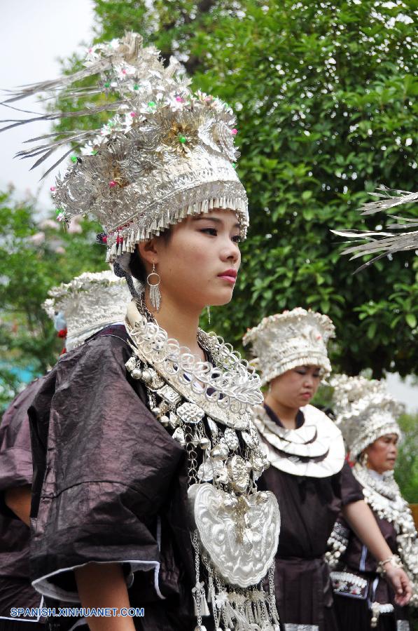 Guizhou: Festival cultural Yang'esha del grupo étnico Miao en Condado Jianhe 3