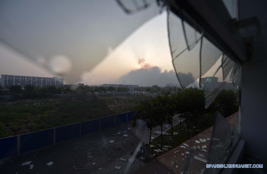 últimas imágenes después de la explosión de Tianjin en norte de China