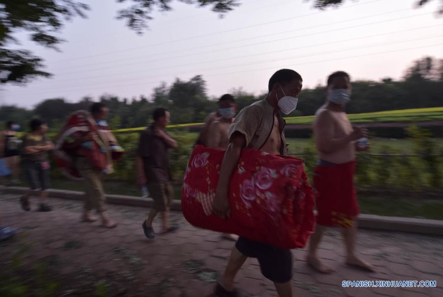 últimas imágenes después de la explosión de Tianjin en norte de China