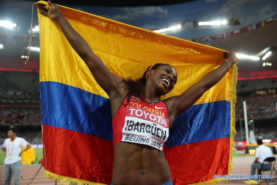 Atletismo: Colombiana Ibargüen gana oro en triple salto en Campeonato Mundial