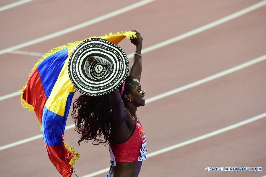 Atletismo: Colombiana Ibargüen gana oro en triple salto en Campeonato Mundial