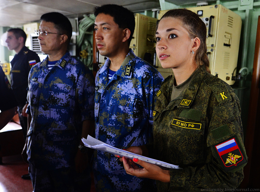 Los momentos preciosos en Ejercicio naval China-Rusia