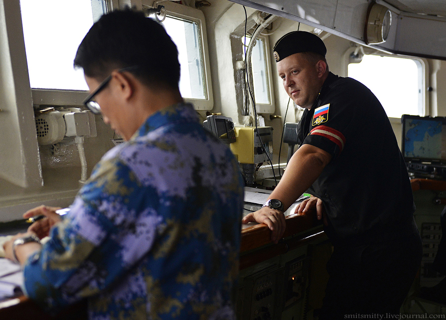 Los momentos preciosos en Ejercicio naval China-Rusia