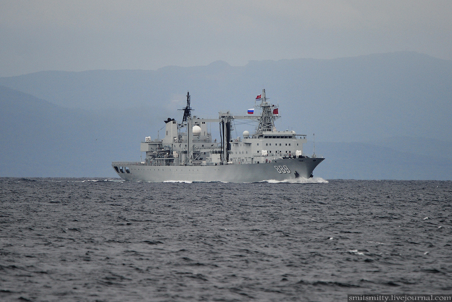 Los momentos preciosos en Ejercicio naval China-Rusia