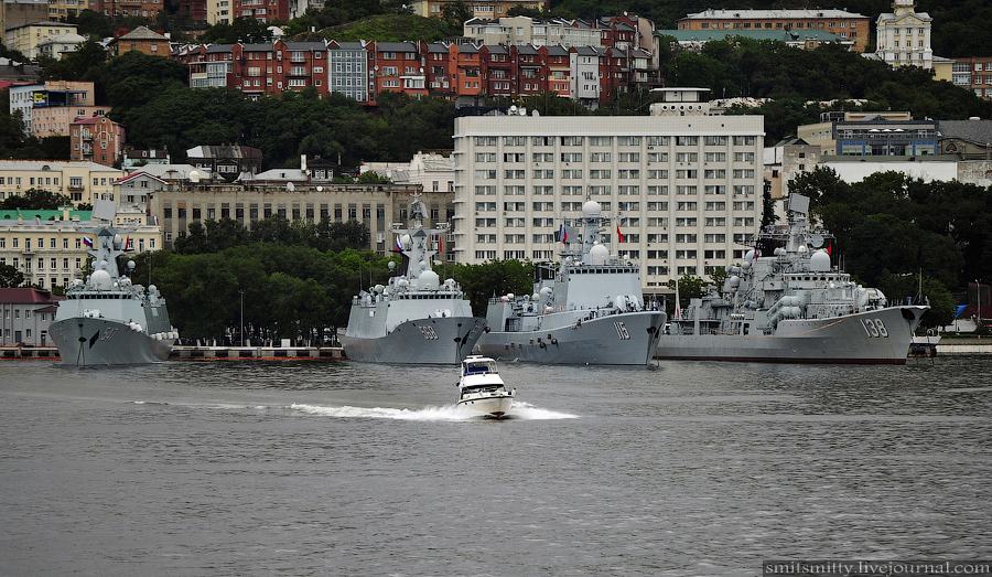 Los momentos preciosos en Ejercicio naval China-Rusia