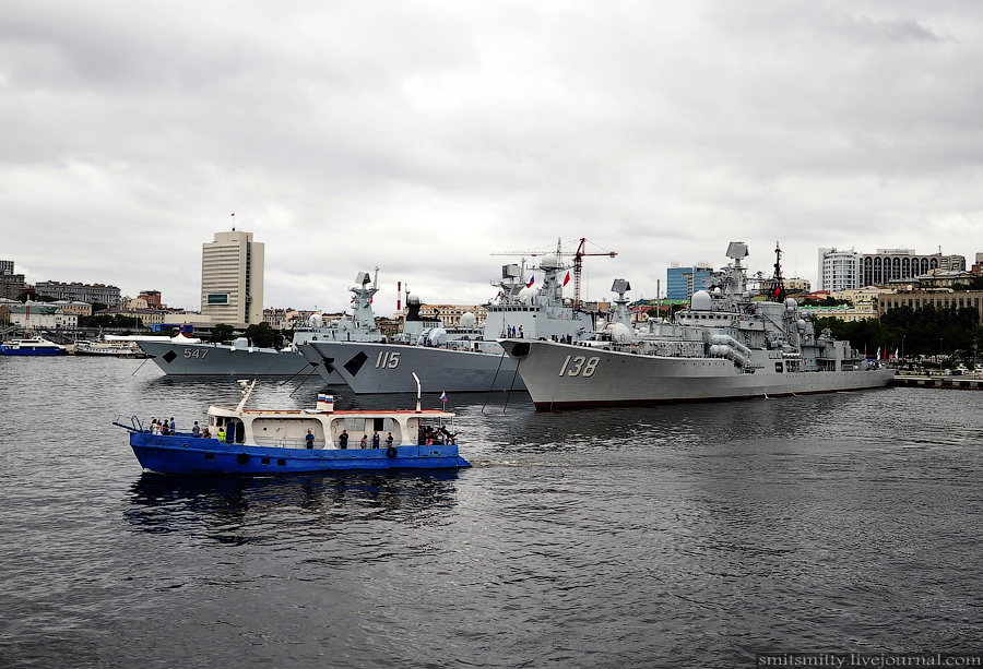 Los momentos preciosos en Ejercicio naval China-Rusia