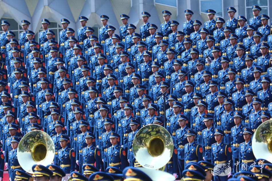 Grupo Coral del EPL de desfile militar de Día de Victoria