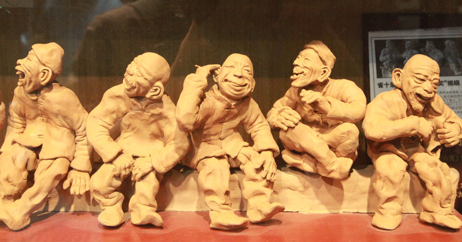 Figuras de arcilla de Yue Yunsheng. [Fotografía de Qin Fengjing/chinadaily.com.cn]