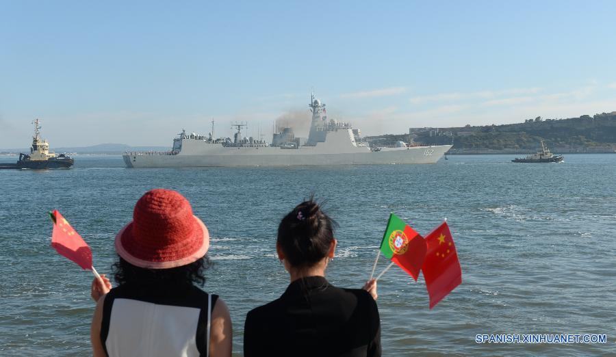 Termina visita a Portugal flota de buques de la Armada china