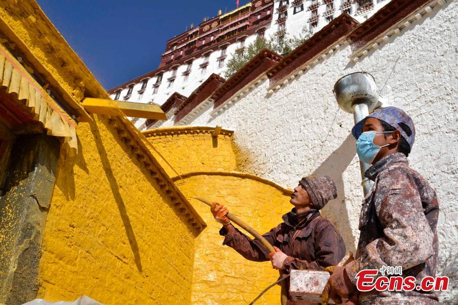 Palacio de Potala adquiere un nuevo aspecto después de su remodelación