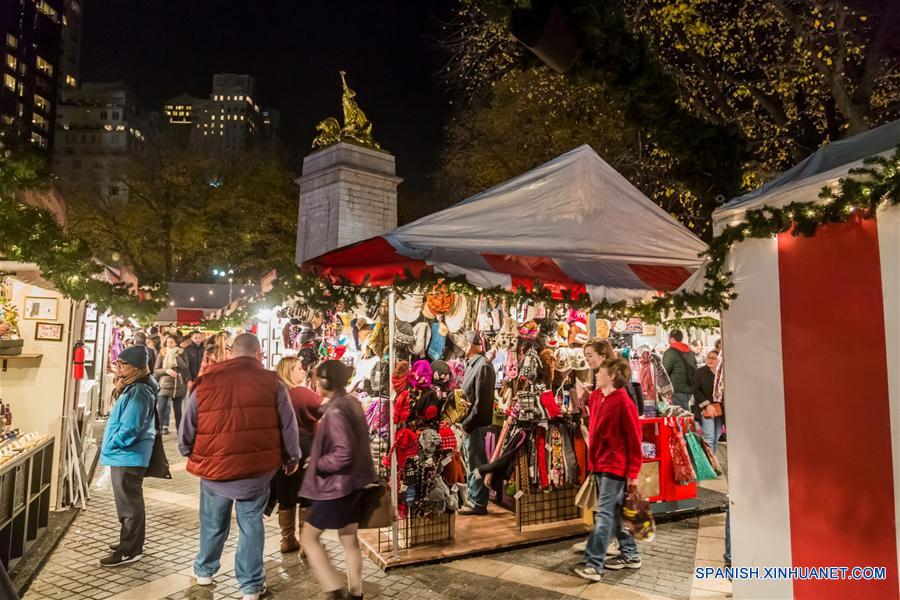 Mercadillo navide?o en Nueva York