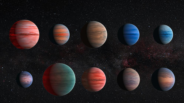 Detectan ‘huellas’ de agua en una decena de exoplanetas