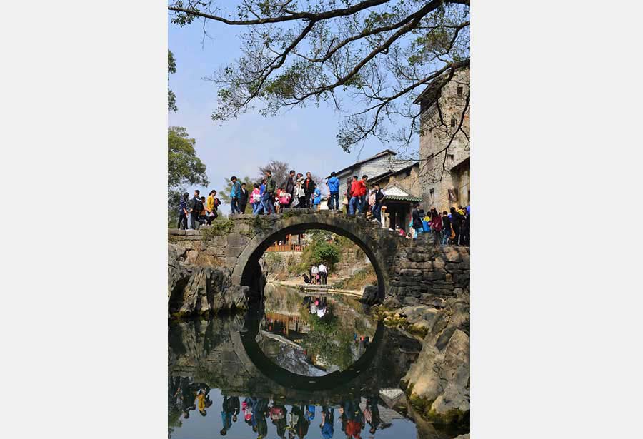 Paisaje de Zhaoping, ciudad Hezhou, región autónoma de Guangxi Zhuang.