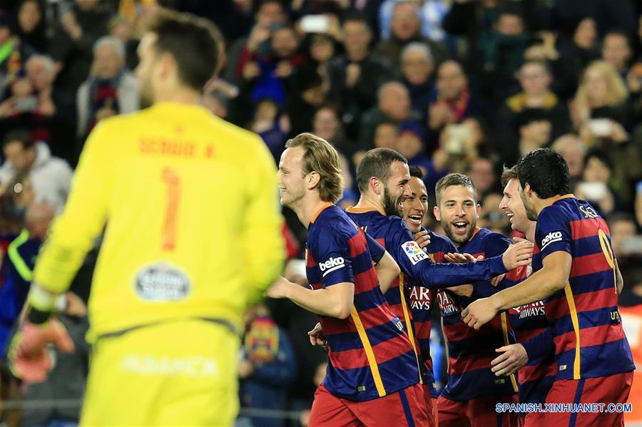 Fútbol: Barcelona golea 6-1 con buen fútbol a Celta