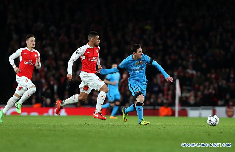 Fútbol: Barcelona gana 2-0 al Arsenal con dos goles de Messi