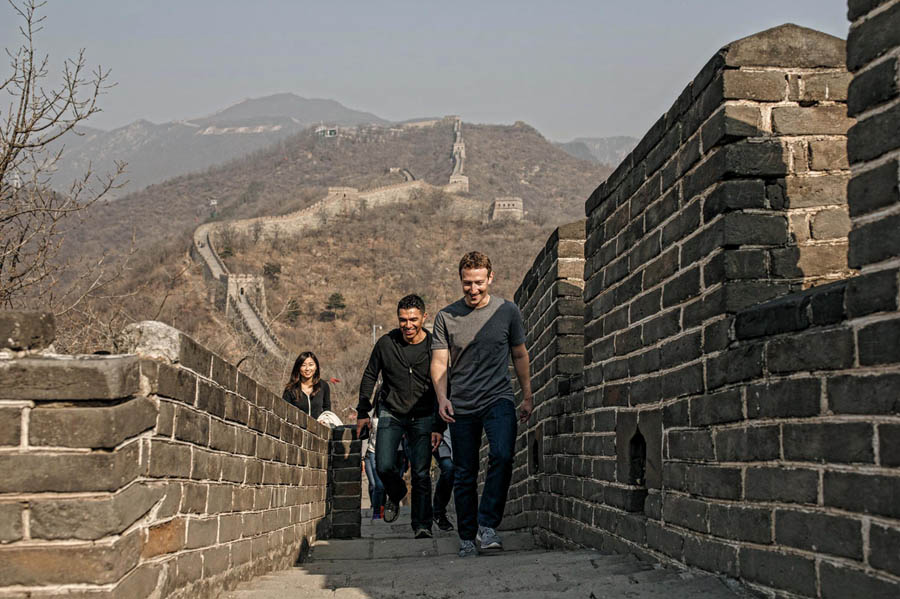 Zuckerberg de Facebook visita China