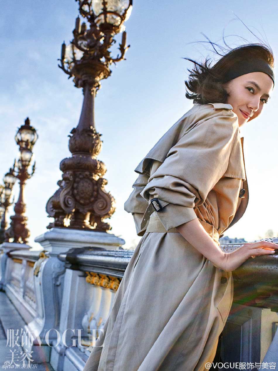 Actriz Gao Yuanyuan posa para VOGUE en París