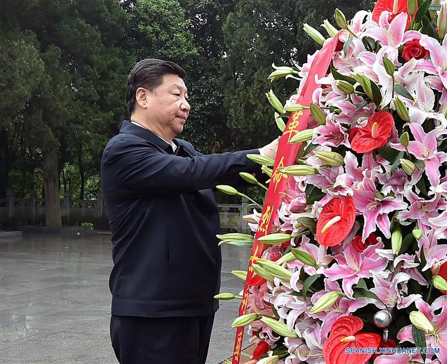 El presidente de China, Xi Jinping, quien también es secretario general del Comité Central del Partido Comunista de China (PCCh), hizo una gira de inspección en la provincia oriental de Anhui del 24 al 27 de abril. (Xinhua/Li Tao)