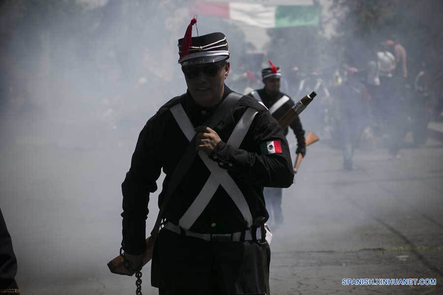 Celebración del 154 aniversario de la Batalla de Puebla en México