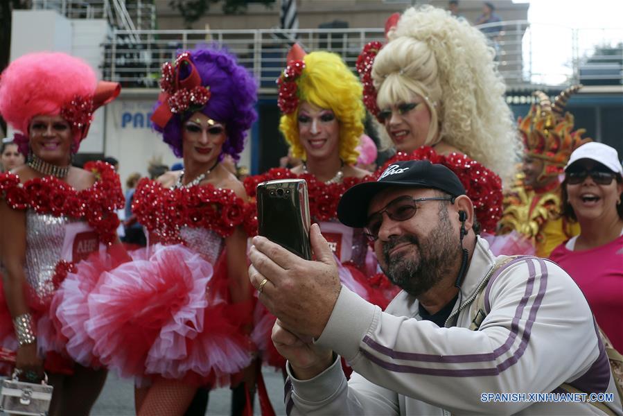 Desfile del Orgullo Gay en Sao Paulo, Brasil