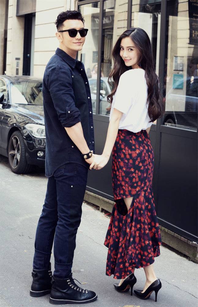 Nueva foto de Huang Xiaoming y Angelababy