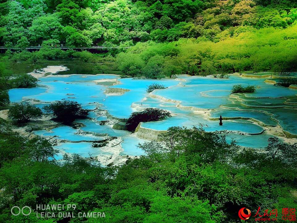 área Escénica de Huanglong: La piscina de Jade