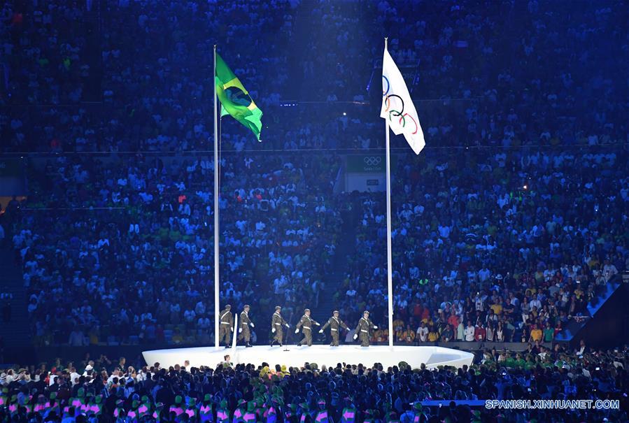 Celebran la ceremonia de inauguración de los Juegos Olímpicos Rio 2016 en Brasil