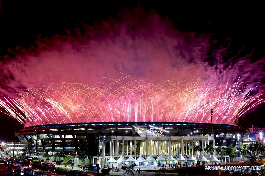 Celebran la ceremonia de inauguración de los Juegos Olímpicos Rio 2016 en Brasil