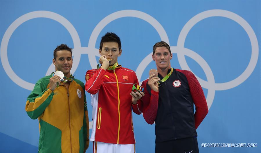 Río 2016: Chino Sun Yang logra oro olímpico en 200 metros libre masculino