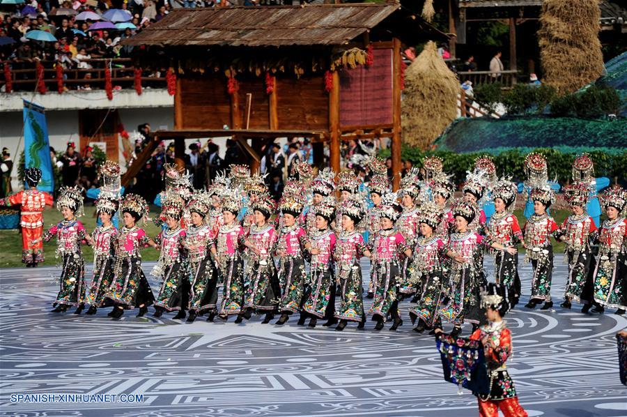 Guizhou: Feria para celebrar a?o nuevo de grupo étnico Miao en Leishan