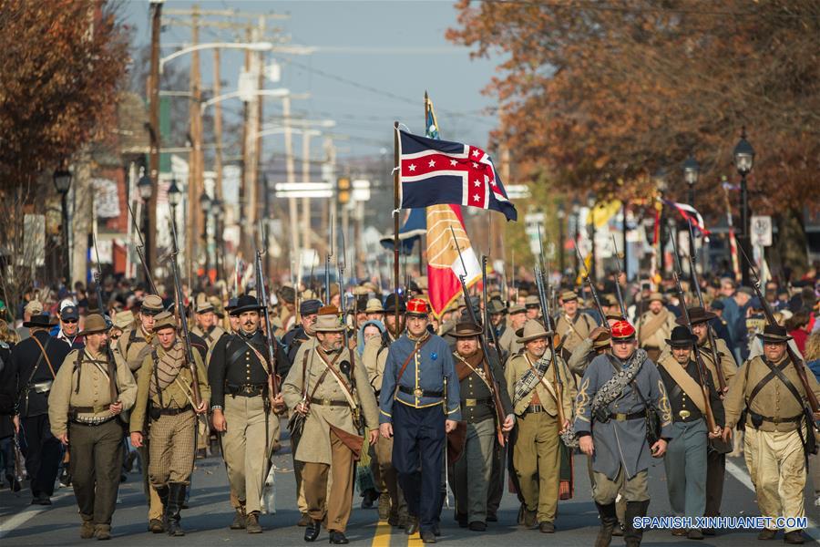 Desfile del Día del Recuerdo en Gettysburg de Estados Unidos