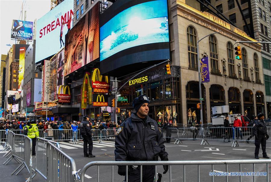 Las medidas de seguridad se intensificaron para la tradicional y popular celebracion del A?o Nuevo en Times Square