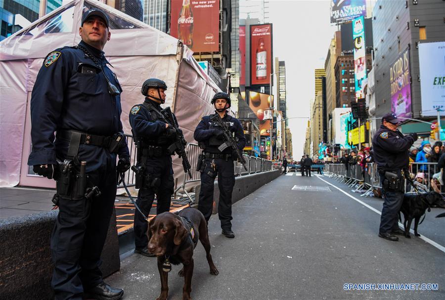 Las medidas de seguridad se intensificaron para la tradicional y popular celebracion del A?o Nuevo en Times Square